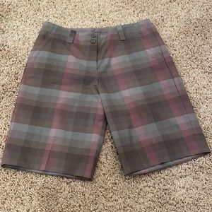 Nike Golf Dri-Fit Plaid Bermuda Shorts